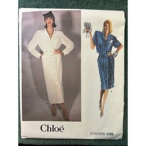 Vogue Designer Pattern #1735 Chloe Misses Top & Skirt, Uncut, Size 12